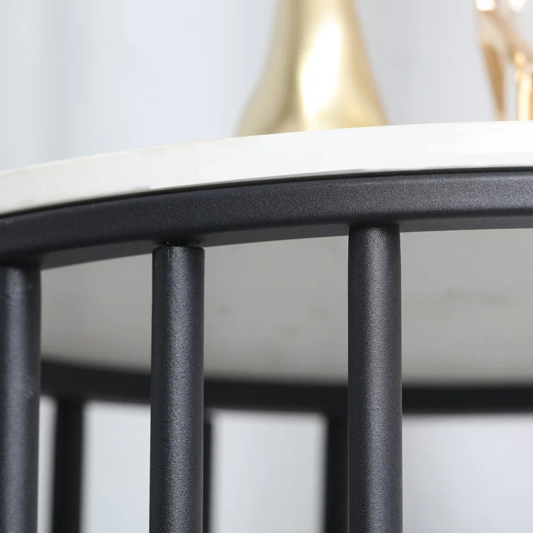 2-Tier Round Shape Modern Designer End Side Table - Image 8
