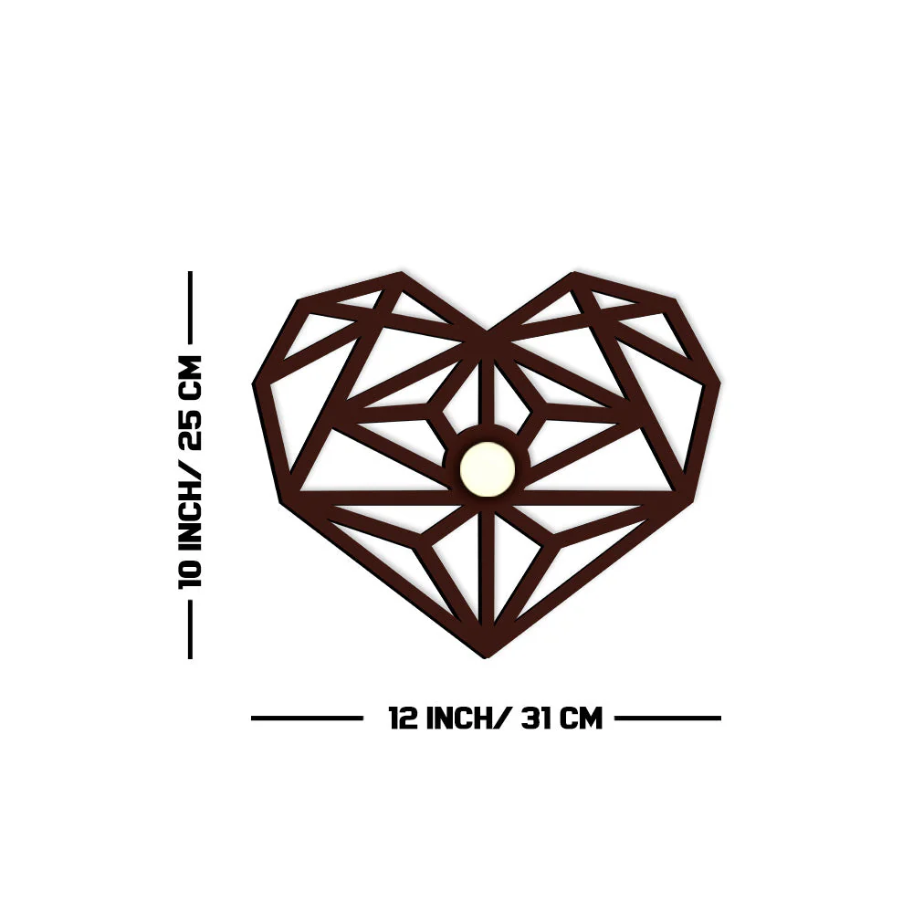 3D heart Shape Design Shadow Lamp - Image 6