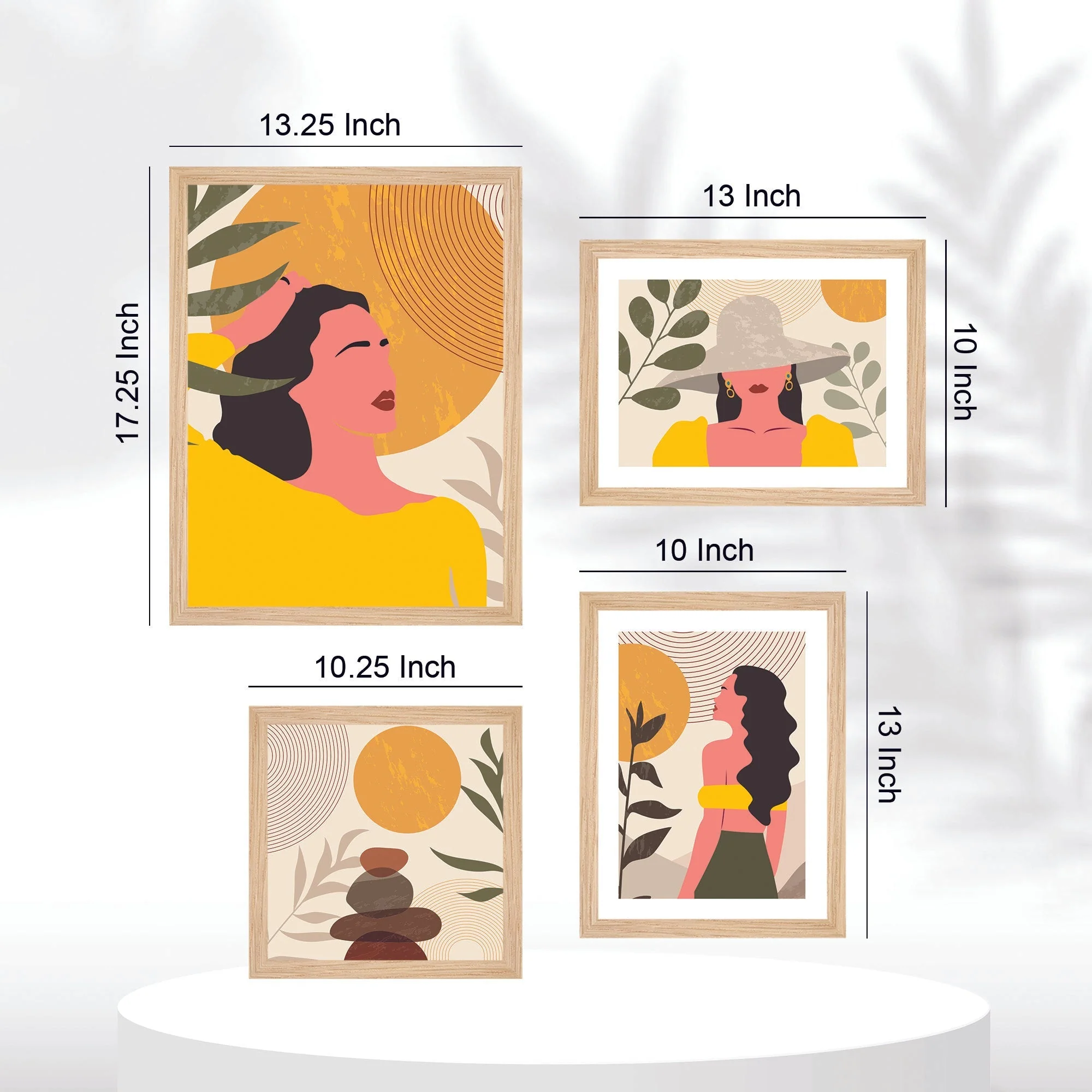 A Beautiful Girl Art Wall Frame Set of Four - Image 6