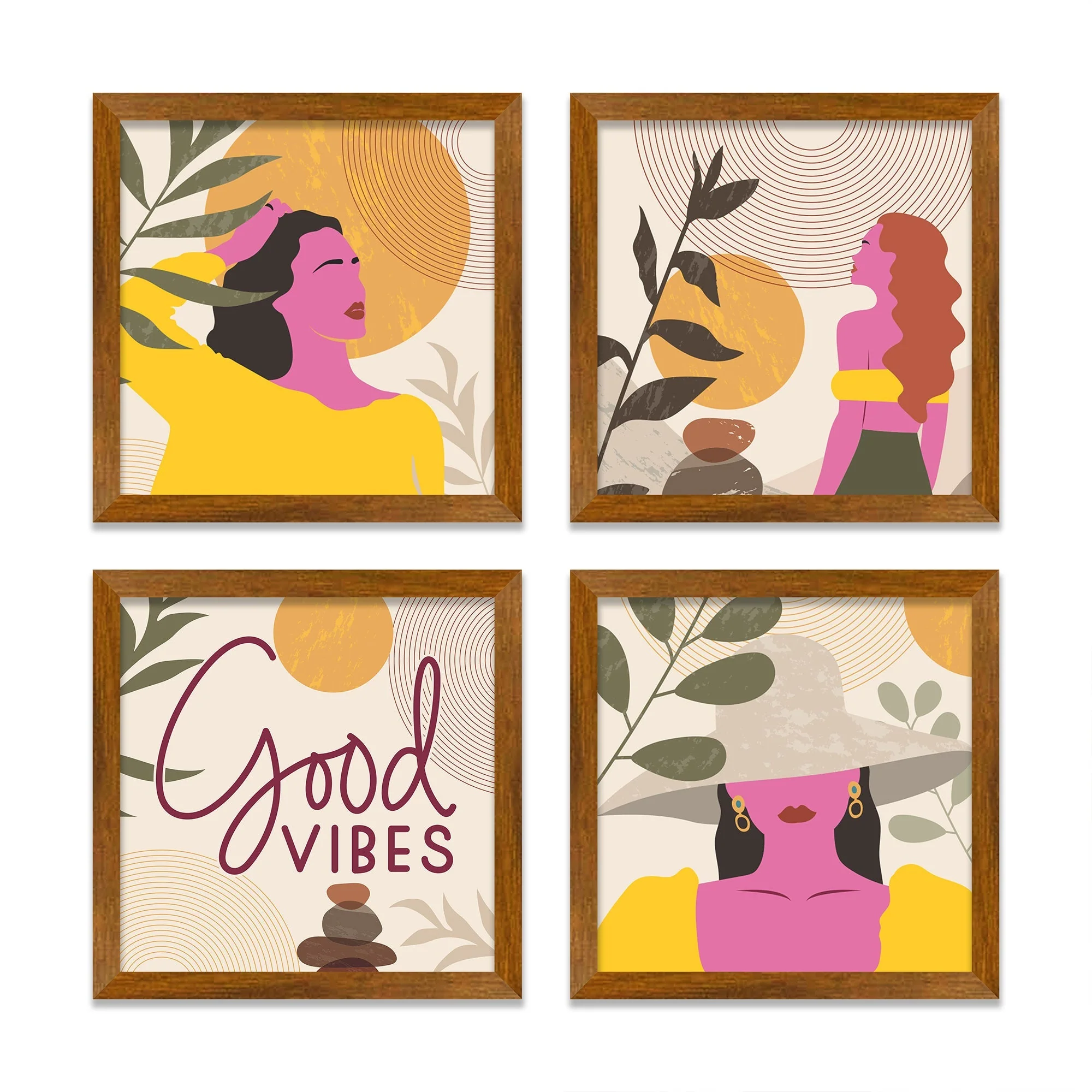 A Beautiful Girl Premium Art Wall Frame Set of Four - Image 3