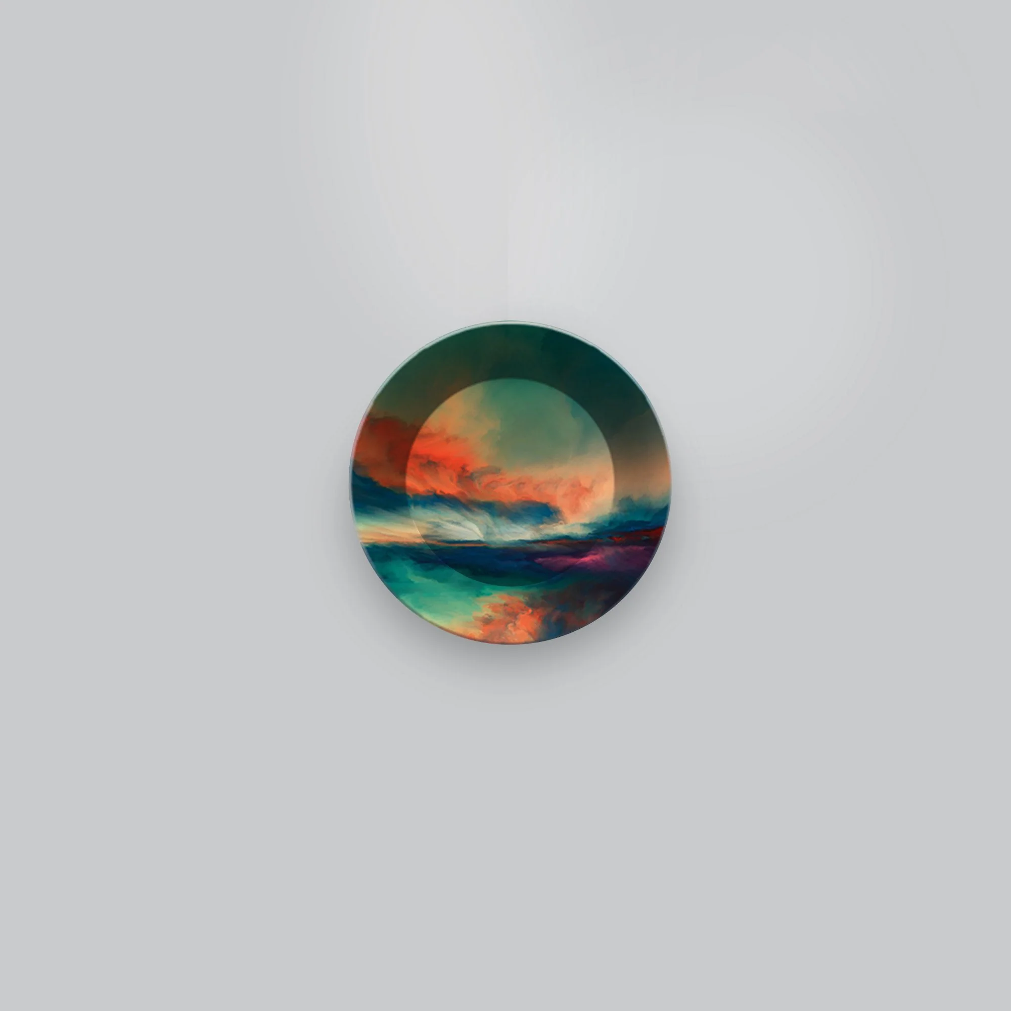Beautiful Sky Wall Hanging Ceramic Plate - Image 4