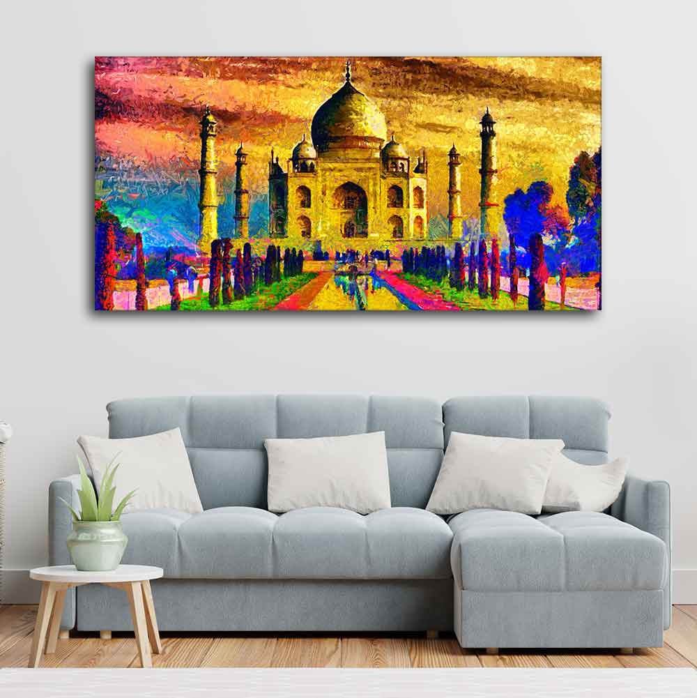 Classic Wall Painting of Taj Mahal - Image 2
