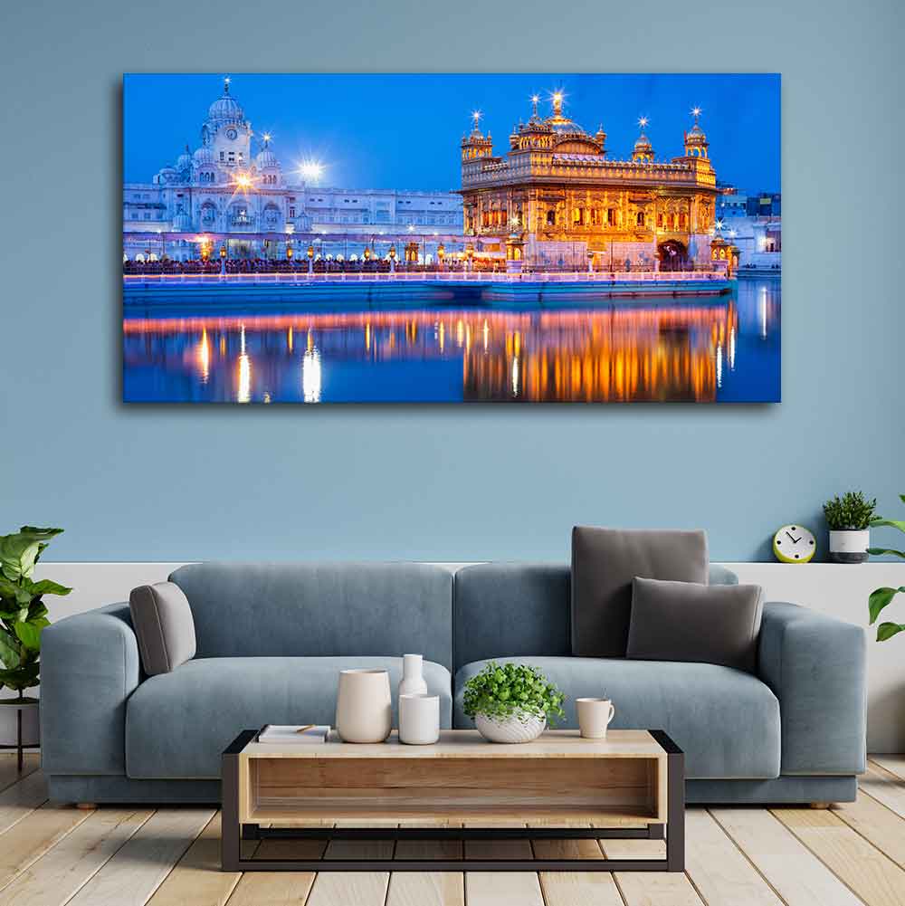 Gurdwara Sri Harmandir Sahib The Golden Temple Wall Painting - Image 2