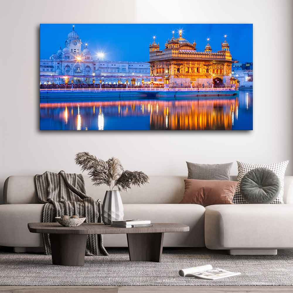 Gurdwara Sri Harmandir Sahib The Golden Temple Wall Painting - Image 3