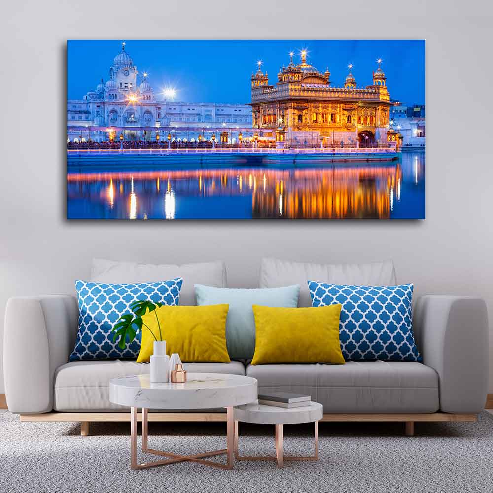 Gurdwara Sri Harmandir Sahib The Golden Temple Wall Painting - Image 4
