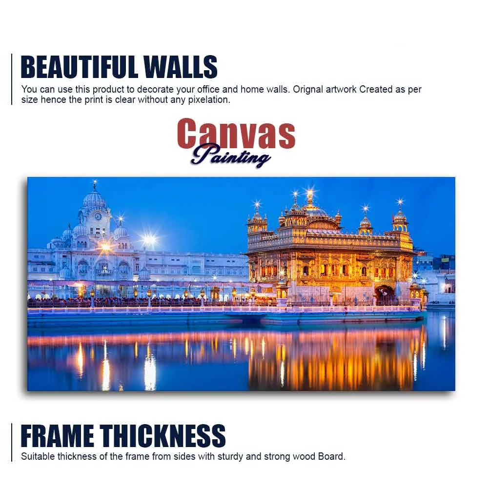 Gurdwara Sri Harmandir Sahib The Golden Temple Wall Painting - Image 6
