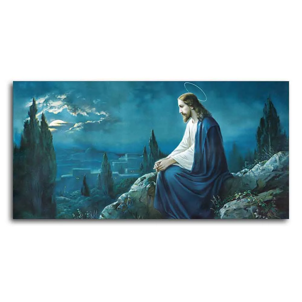 Jesus in the Gethsemane Garden Wall Painting - Image 5