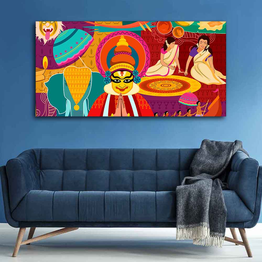 Premium Wall Painting of Celebration Onam Festival - Image 4