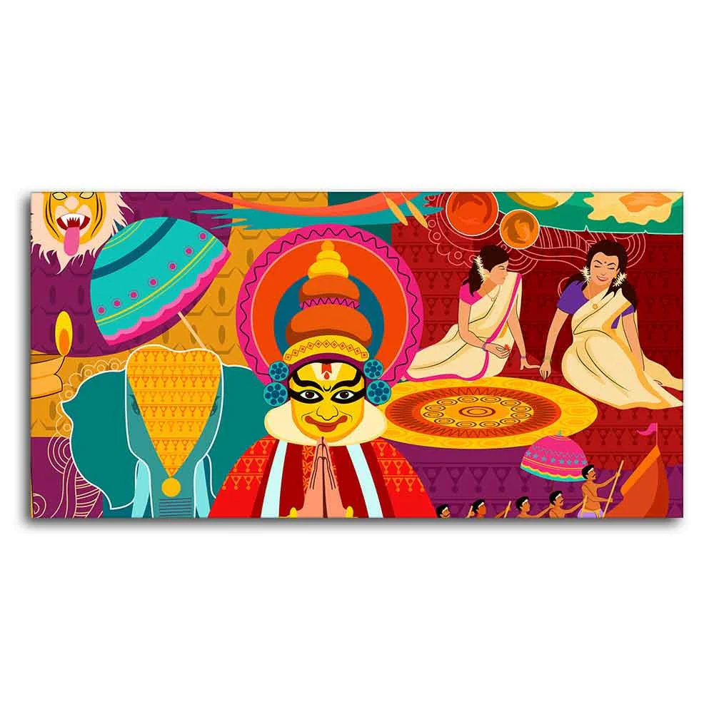 Premium Wall Painting of Celebration Onam Festival - Image 5