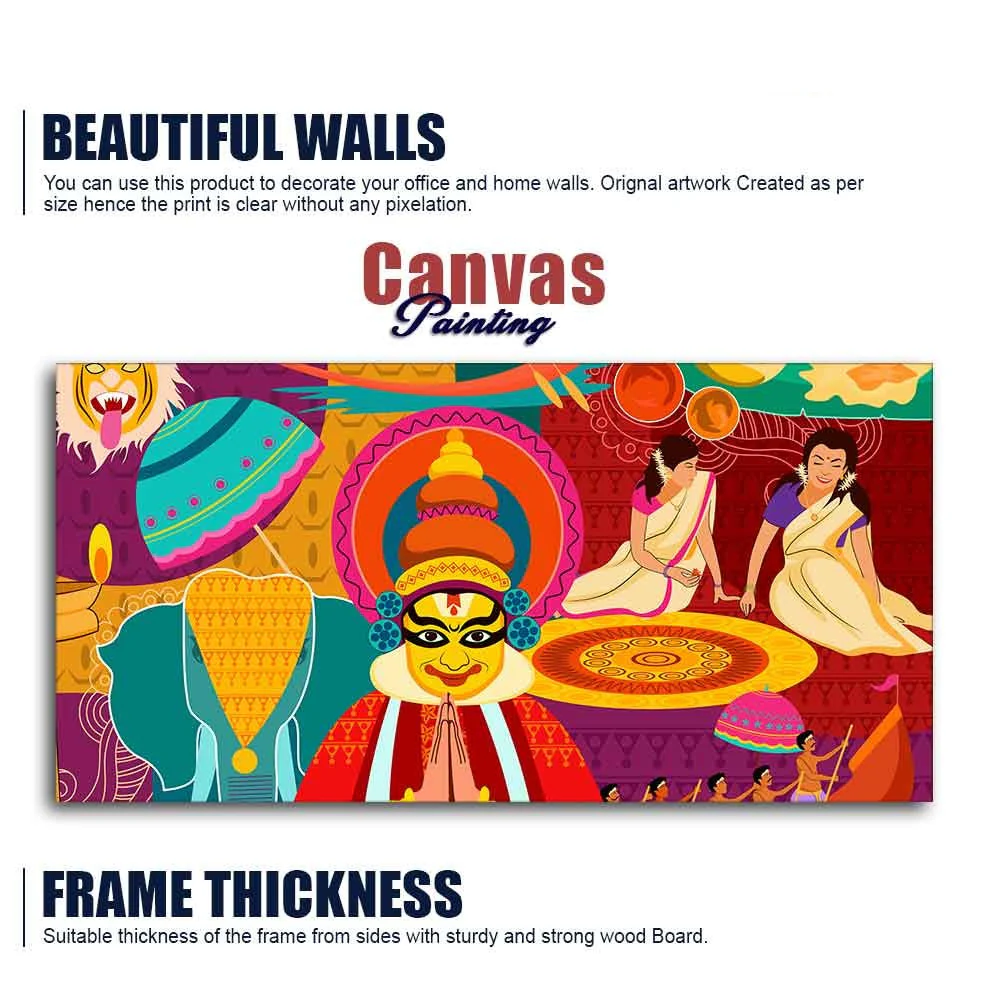 Premium Wall Painting of Celebration Onam Festival - Image 6