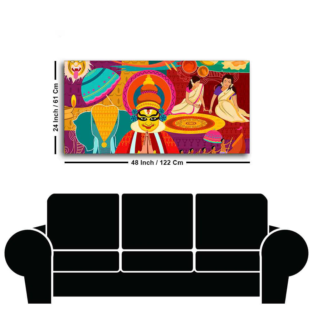 Premium Wall Painting of Celebration Onam Festival - Image 7