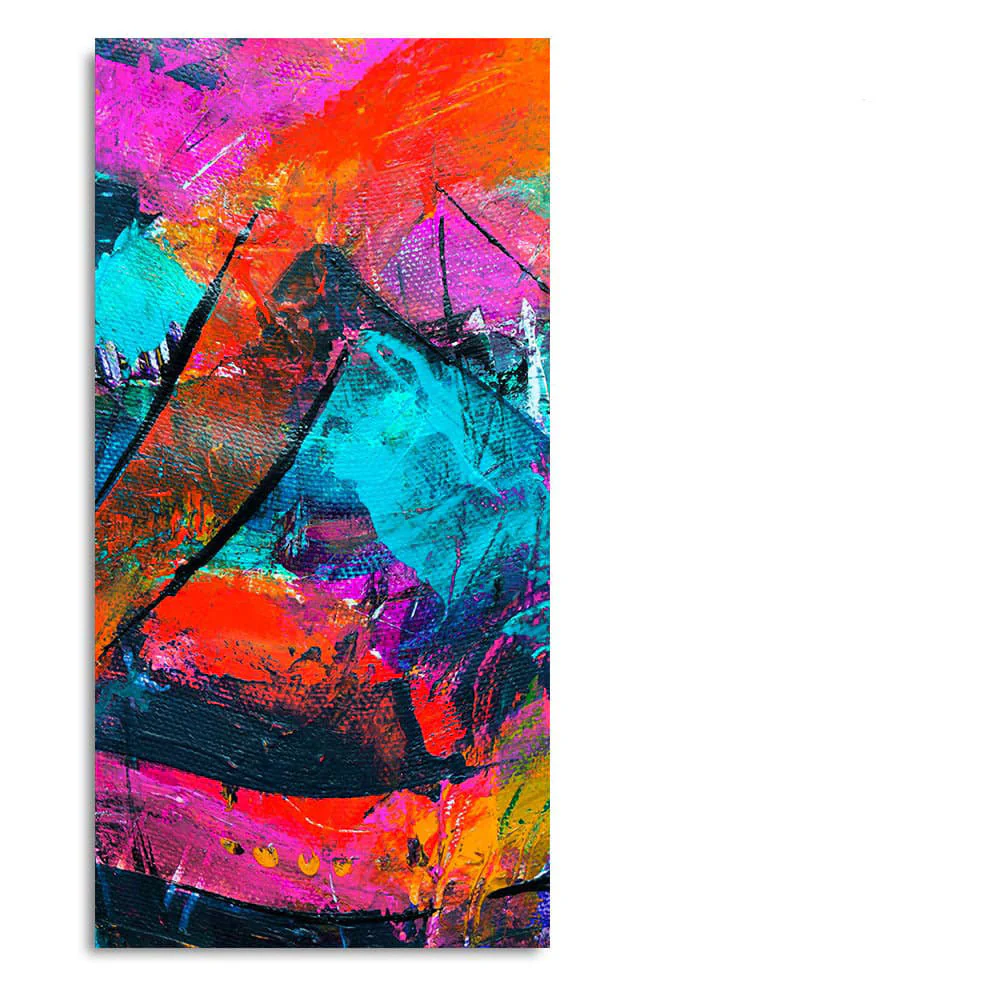Abstract Acrylic Colorful Beautiful Textured Design Premium Canvas Wall Painting - Image 4