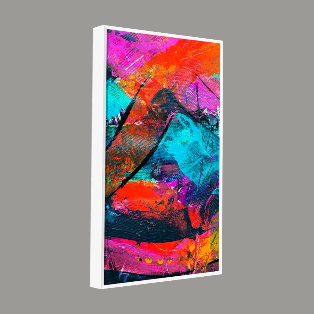 Abstract Acrylic Colorful Beautiful Textured Design Premium Canvas Wall Painting - Image 5