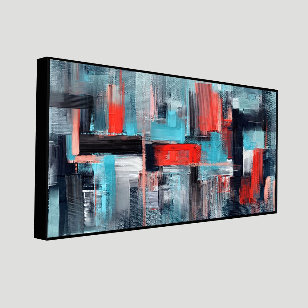 Abstract Art Colorful Strokes Canvas Wall Painting - Image 5