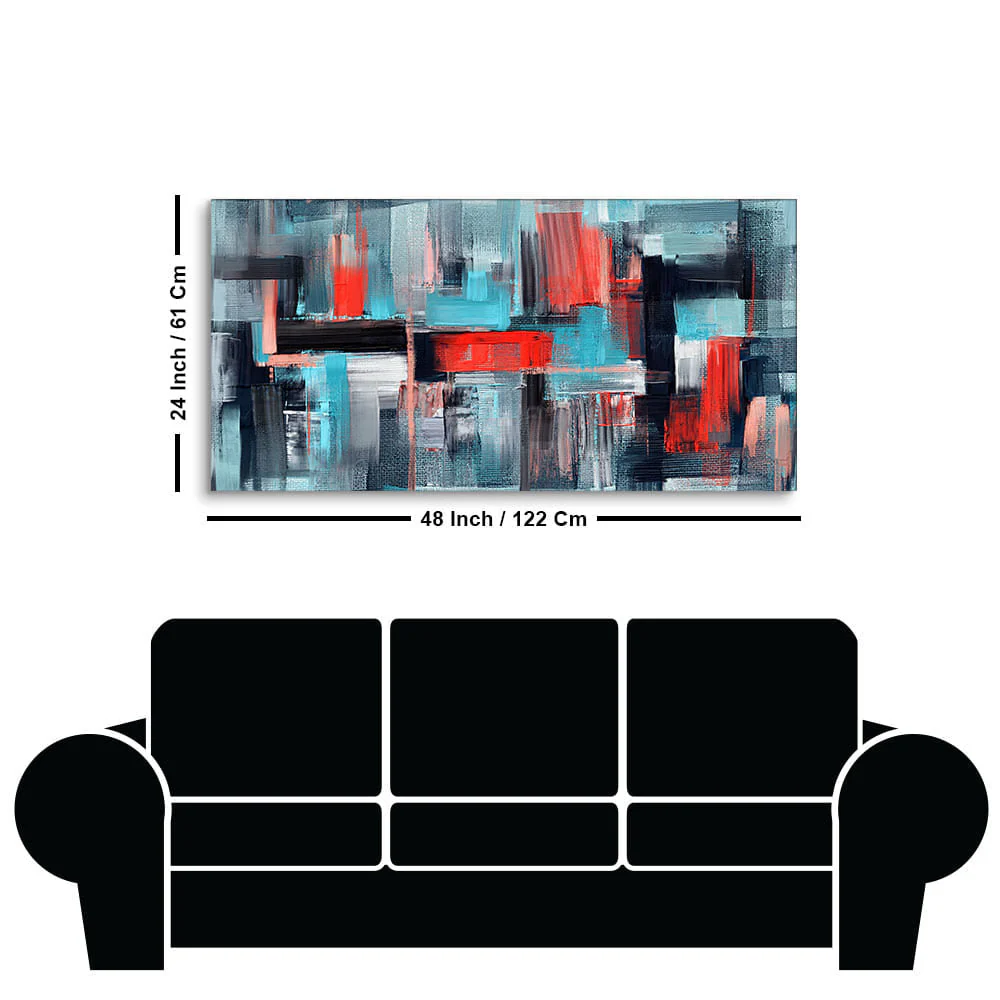 Abstract Art Colorful Strokes Canvas Wall Painting - Image 7