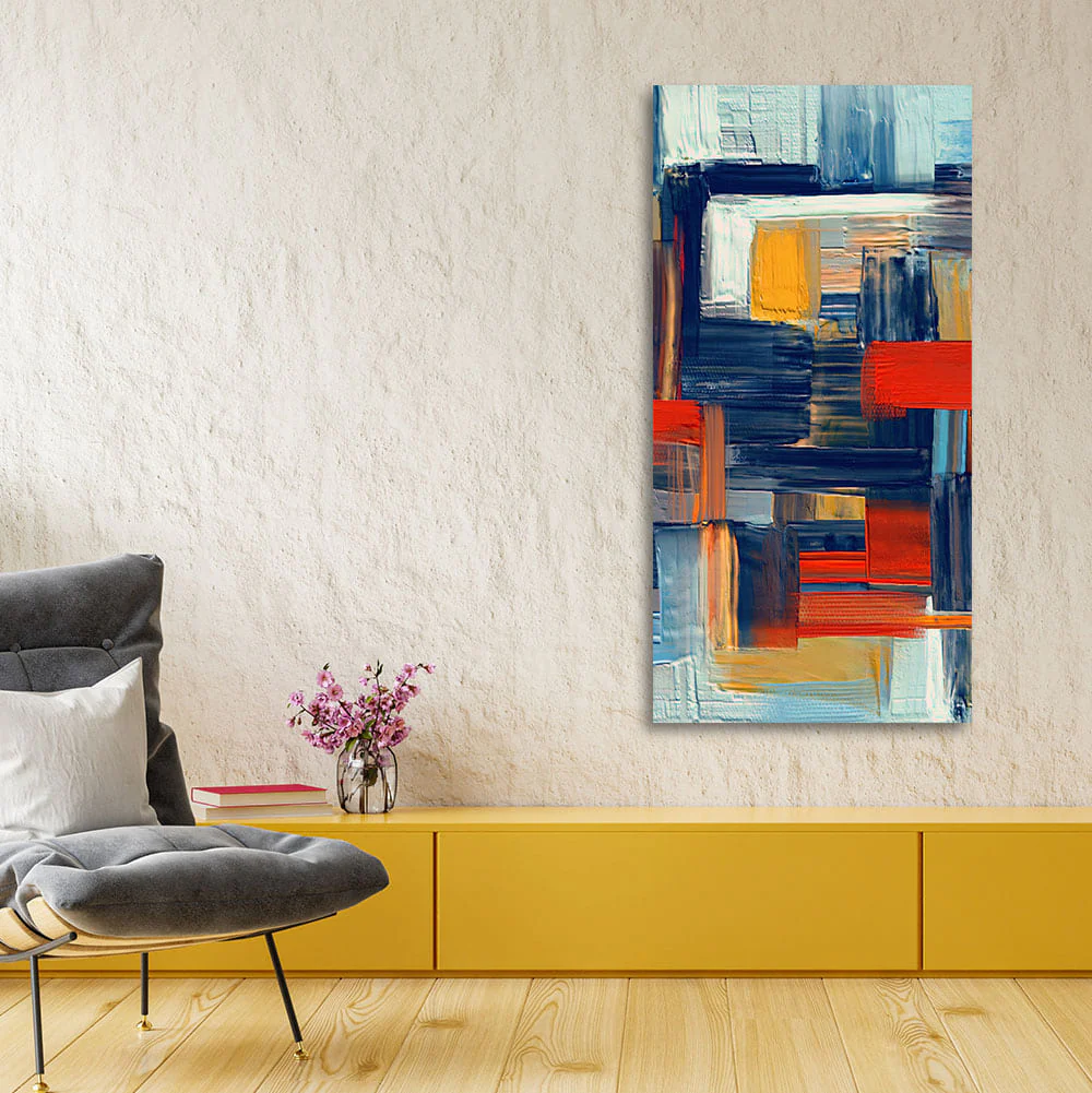 Abstract art of Colorful Texture Canvas Wall Painting - Image 2