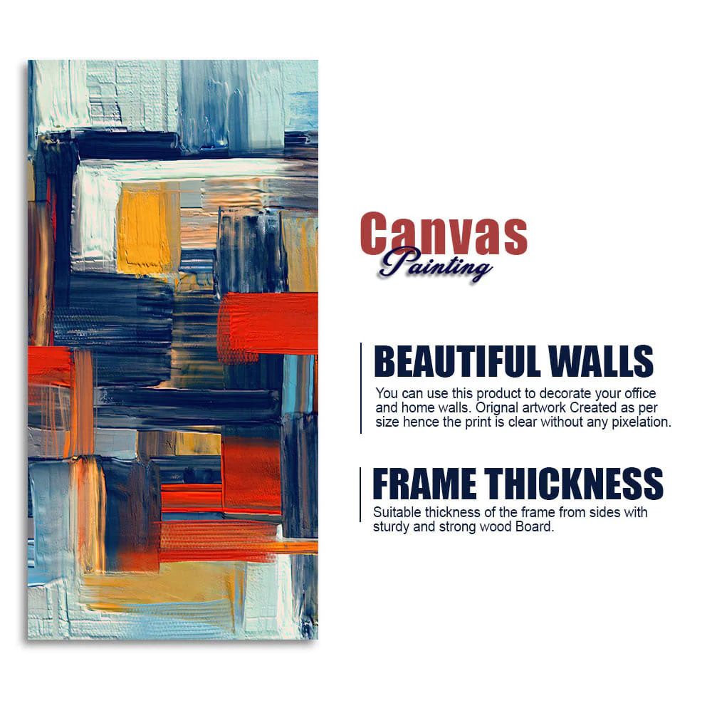 Abstract art of Colorful Texture Canvas Wall Painting - Image 6