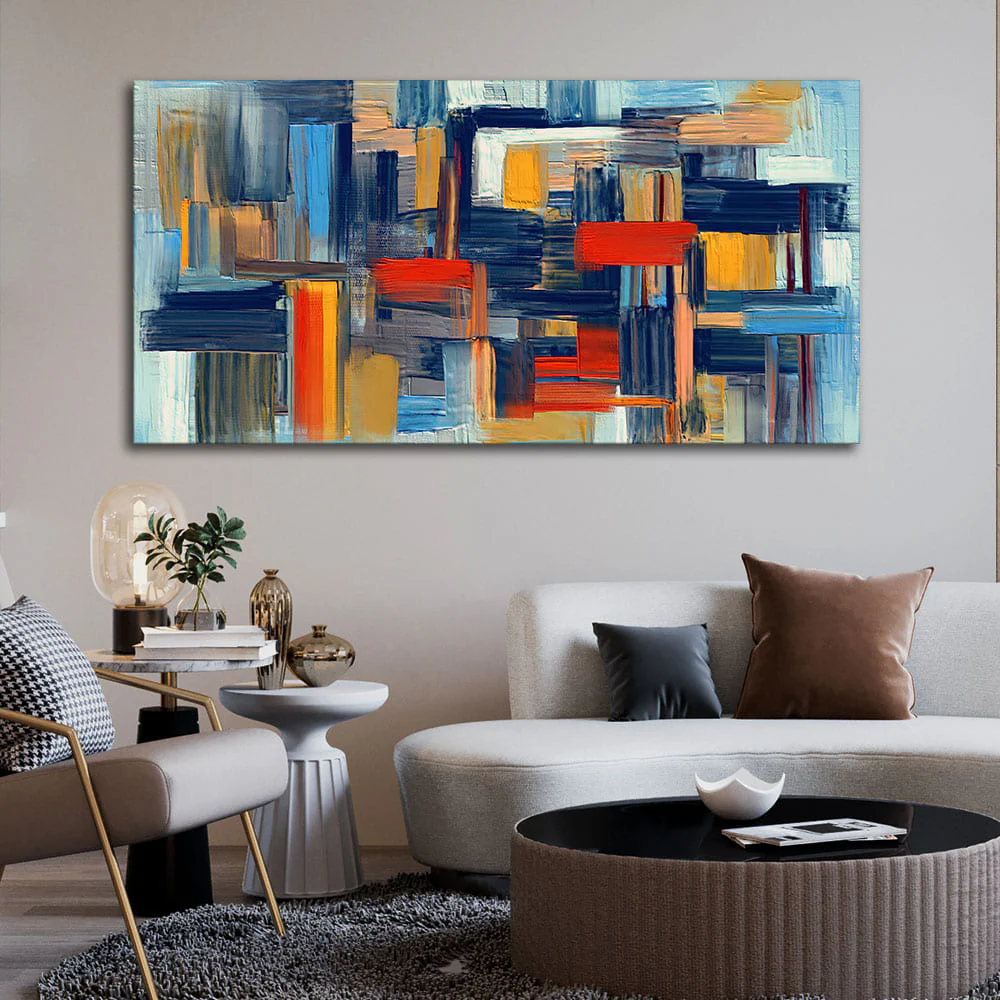 Abstract art of Colorful Texture Premium Canvas Wall Painting - Image 2