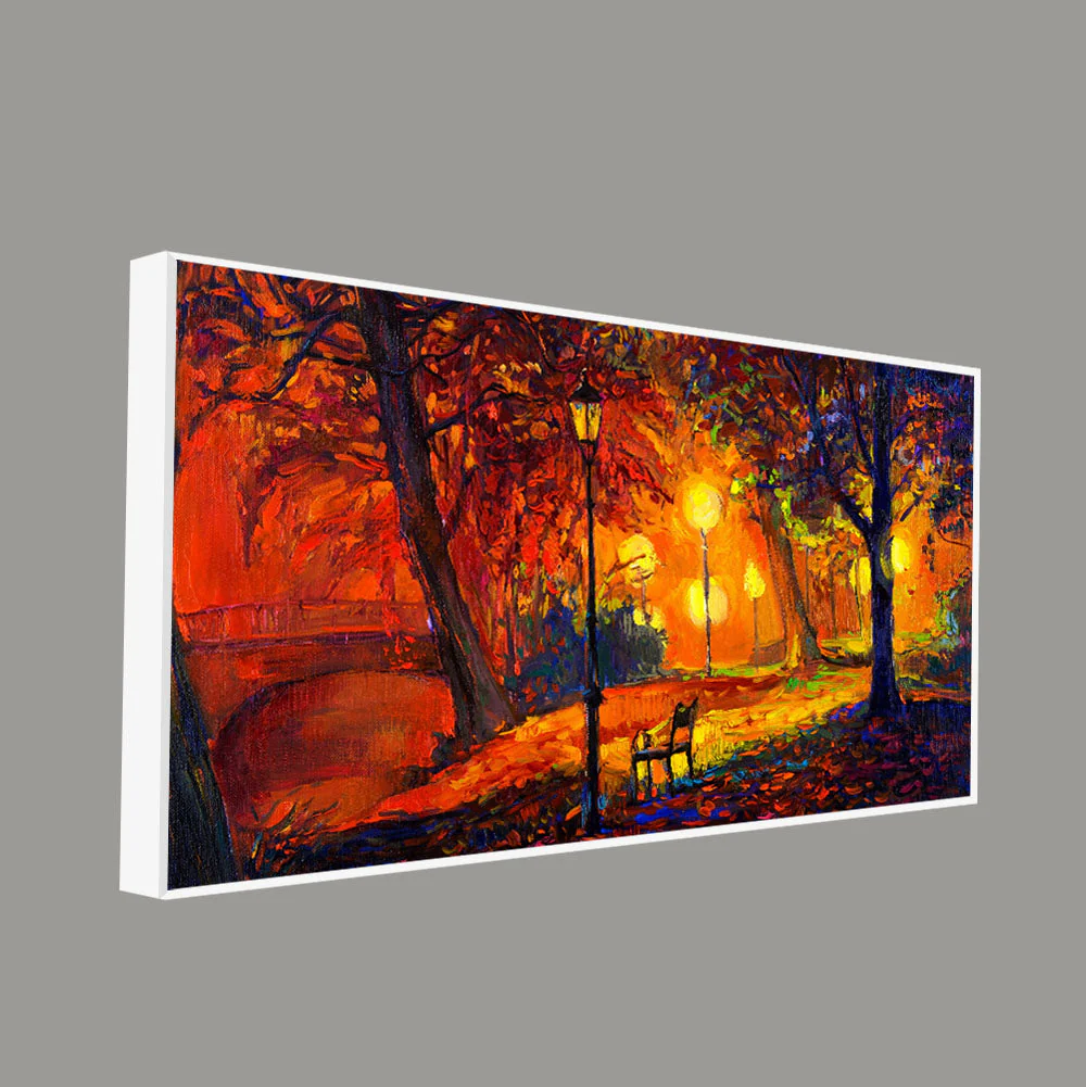 Abstract Art scenery of Park Wall Painting - Image 5