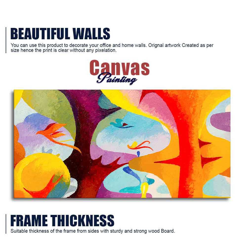 Abstract Bird Flying Premium Canvas Wall Painting - Image 6
