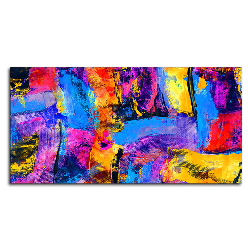 Abstract Color Texture Art Premium Canvas Wall Painting - Image 4
