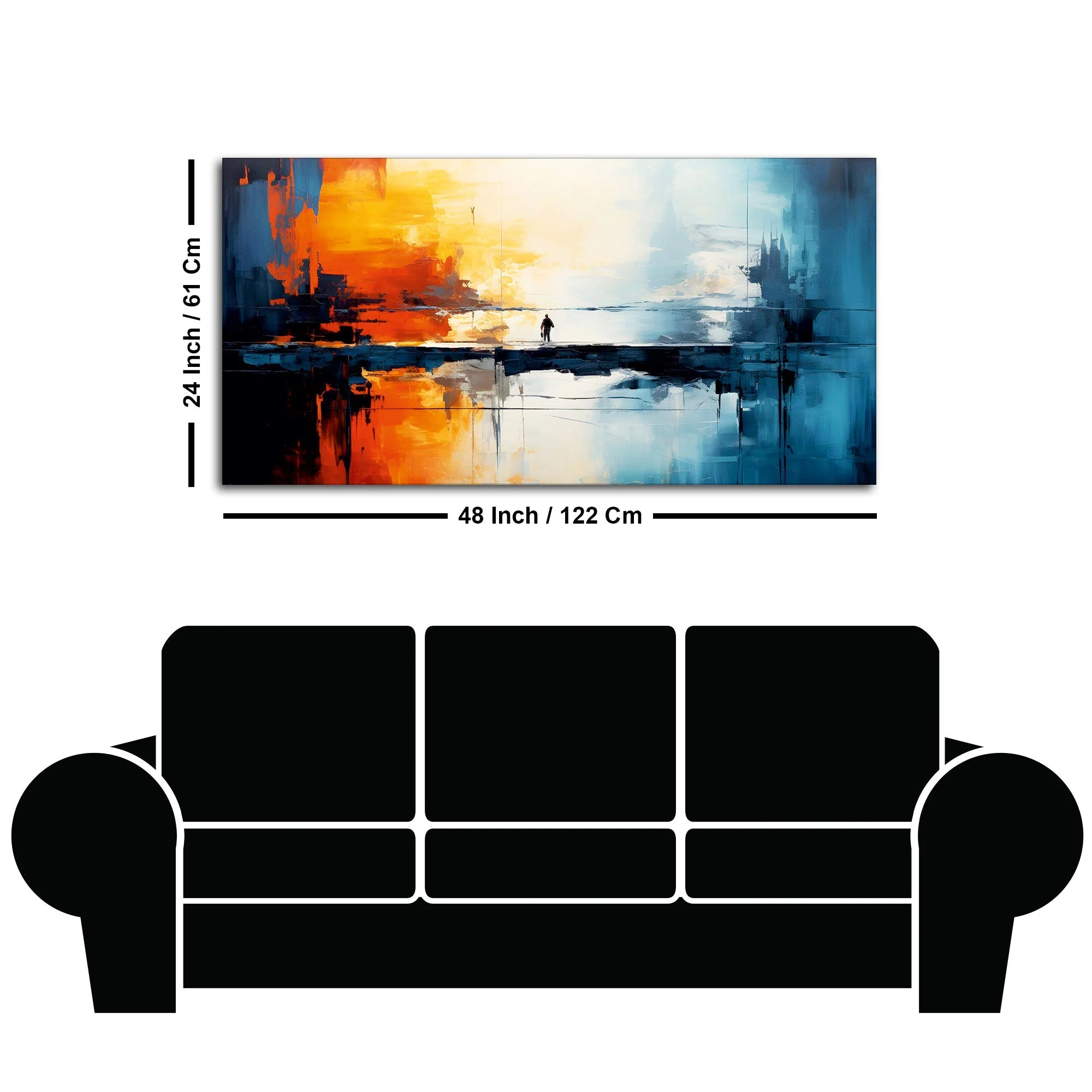 Abstract Colorful Artistic Art Canvas Wall Painting - Image 7