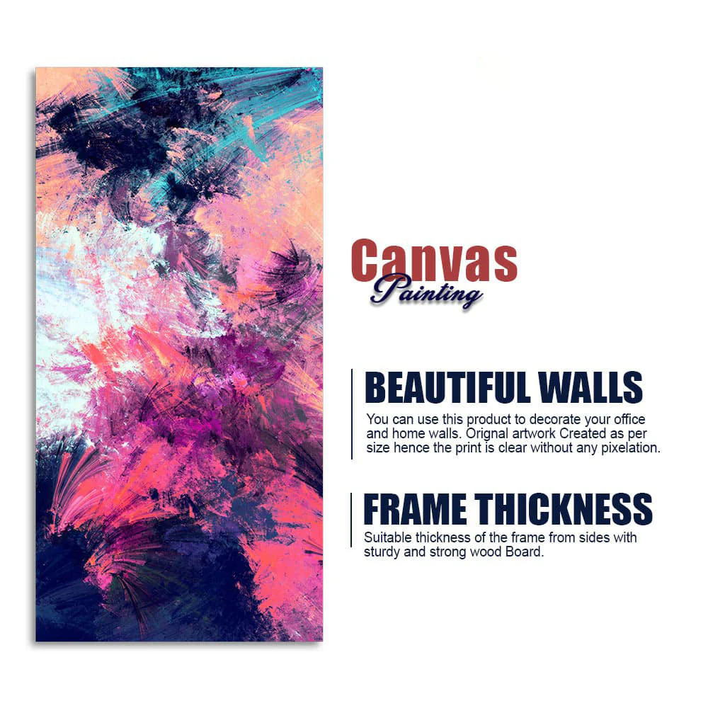 Abstract Colorful Dynamic Texture Background Premium Canvas Wall Painting - Image 6