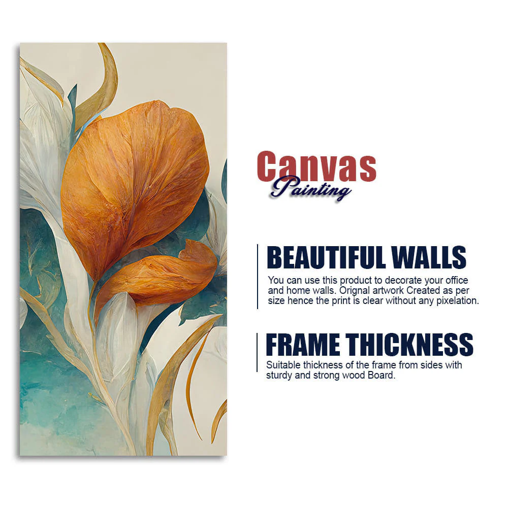 Abstract Colorful Flower Texture Art Canvas Wall Painting - Image 5