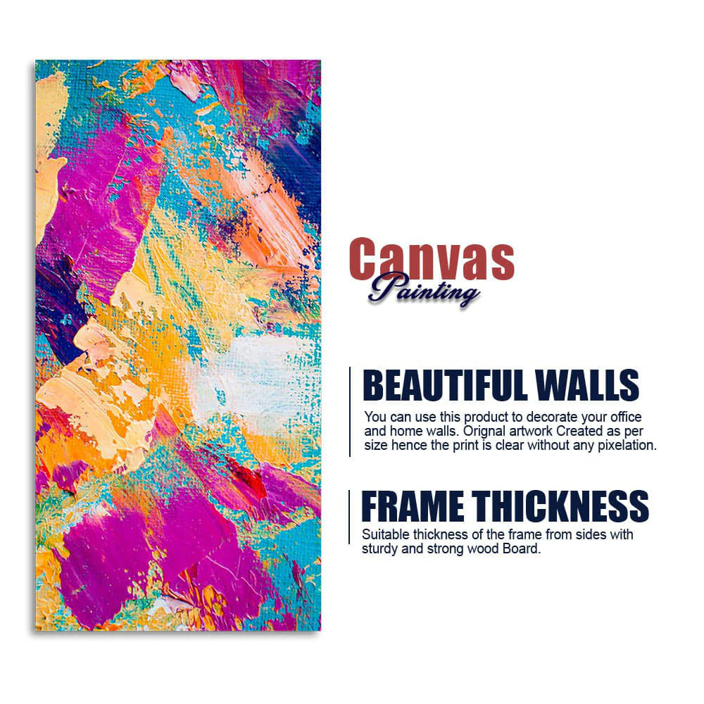 Abstract Colorful Modern Textured Art Premium Wall Painting - Image 6