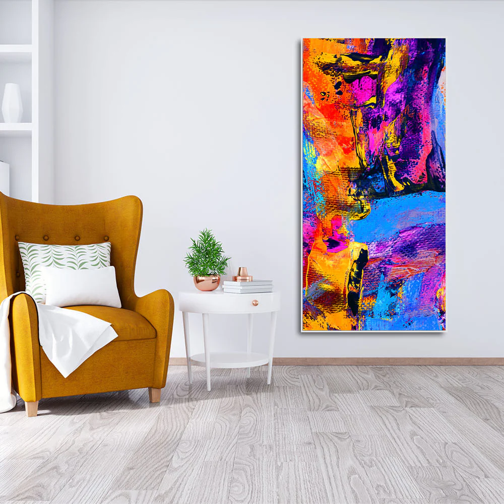 Abstract Colorful Texture Art Premium Canvas Wall Painting