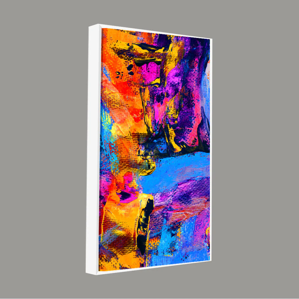 Abstract Colorful Texture Art Premium Canvas Wall Painting - Image 5