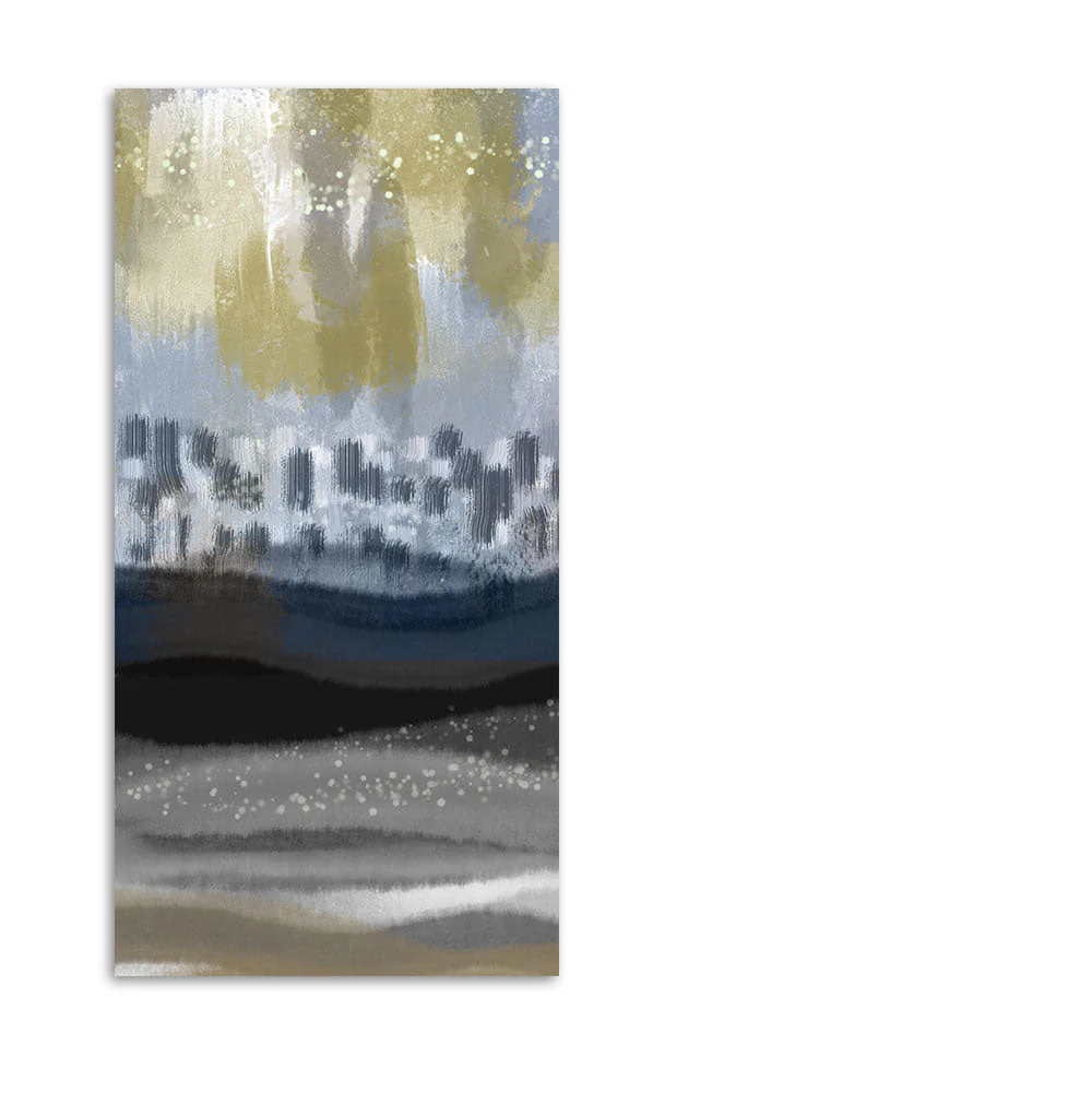 Abstract Dark Gray Splash Background Canvas Wall Painting - Image 4