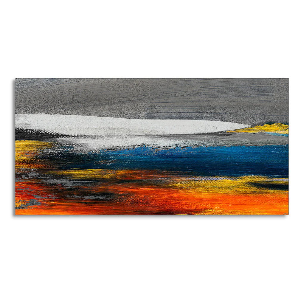 Abstract Gold Colorful Texture Art Canvas Wall Painting - Image 4