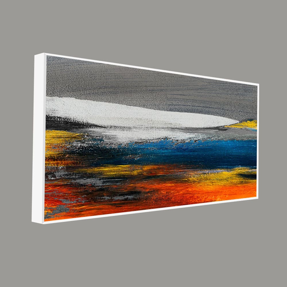 Abstract Gold Colorful Texture Art Canvas Wall Painting - Image 5