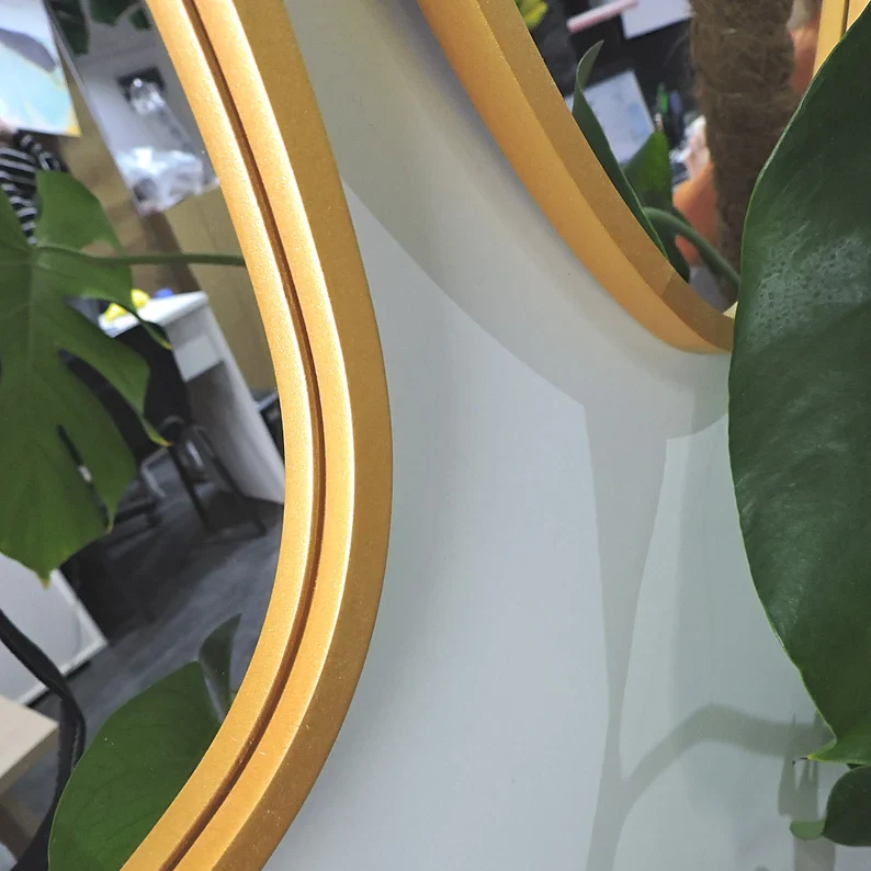 Abstract Gold Mirror Set | Living Room & Bedroom Wall Decor - Image 4