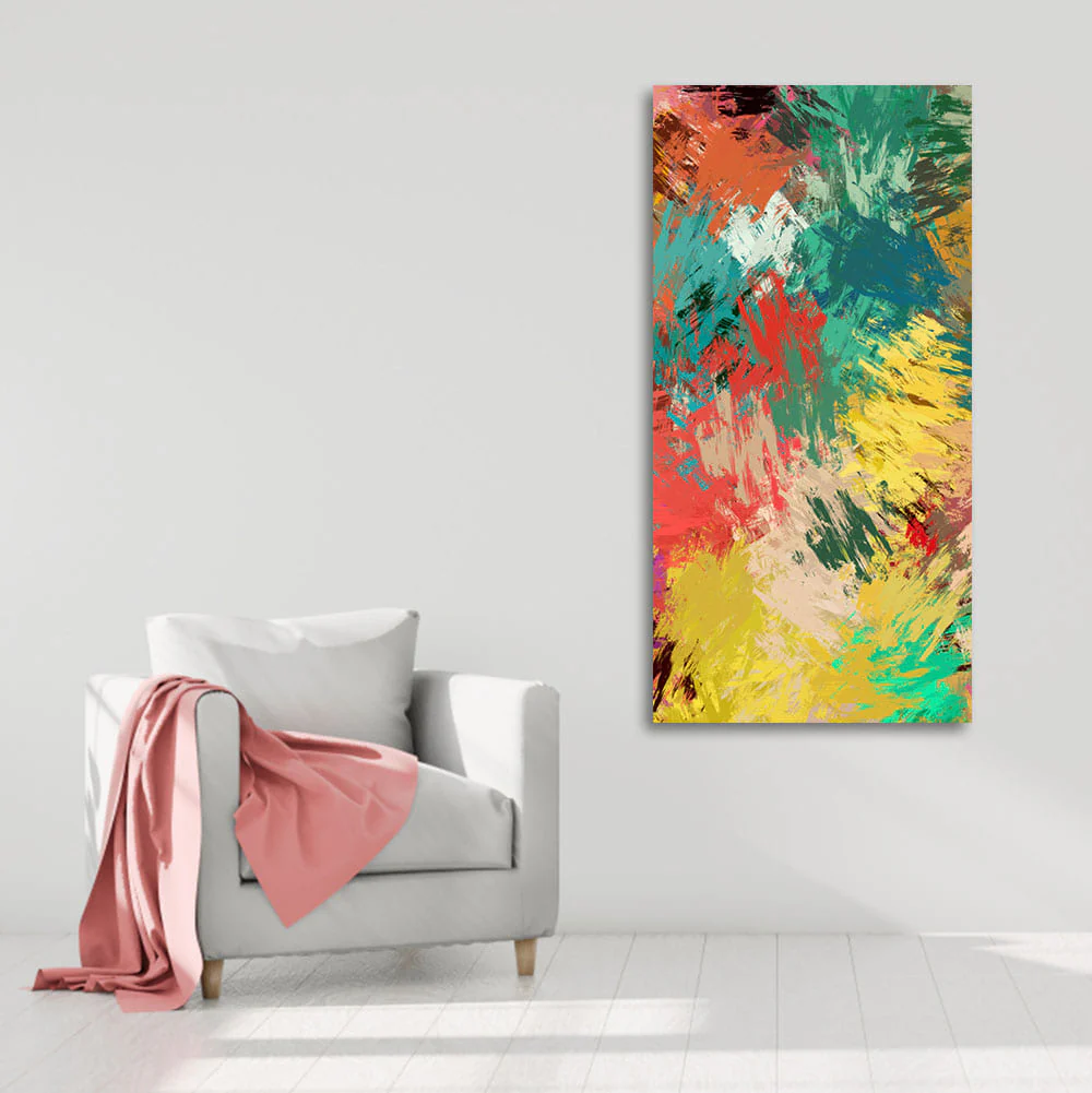 Abstract Painting of Explosion of Colors - Image 2
