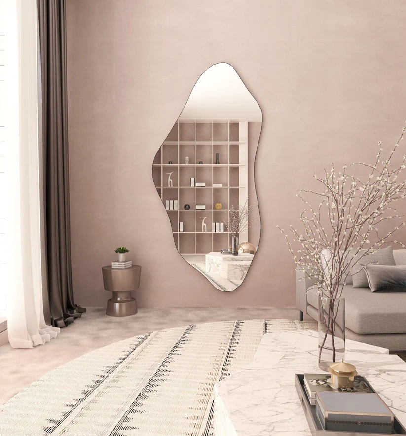 Abstract Wall Mirror in Flowing Shape Design - Image 10