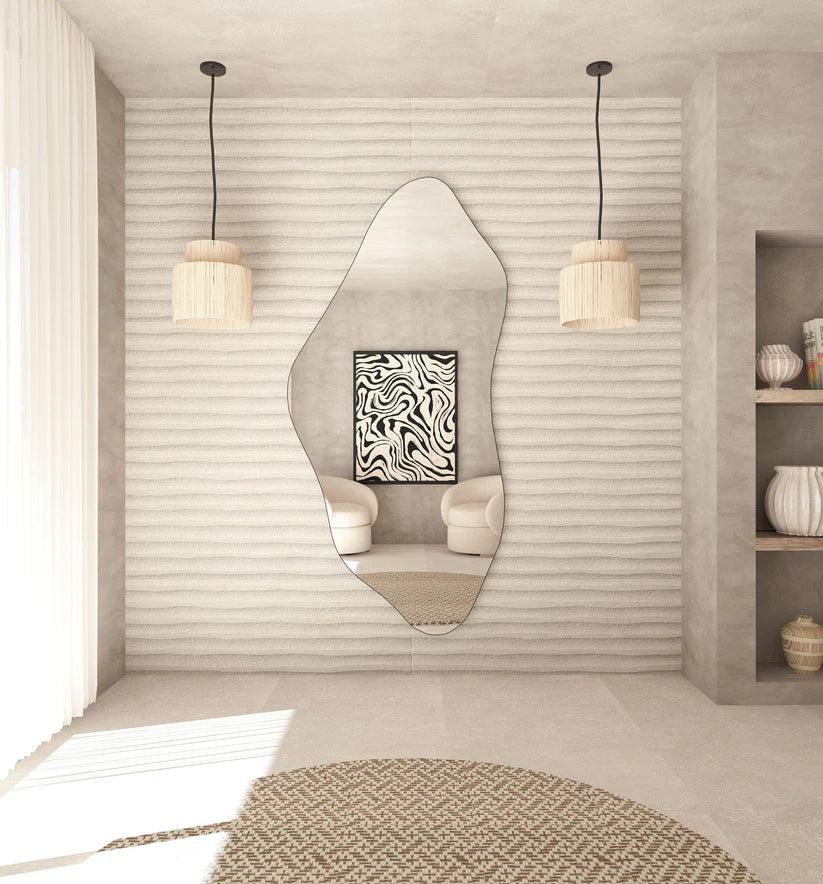 Abstract Wall Mirror in Flowing Shape Design - Image 4