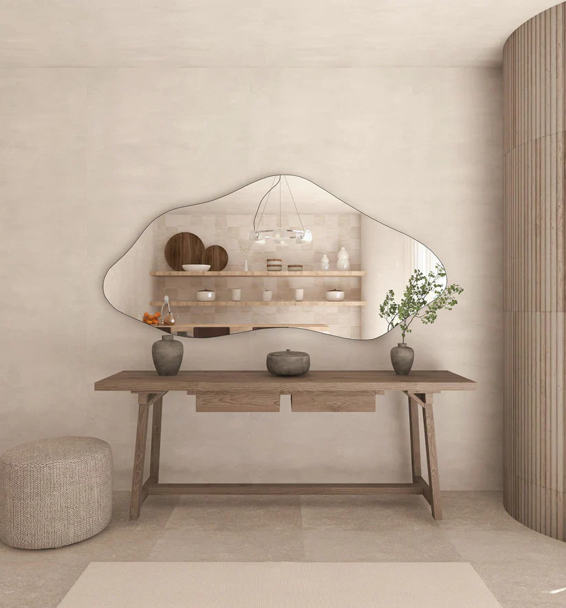 Abstract Wall Mirror in Flowing Shape Design - Image 5