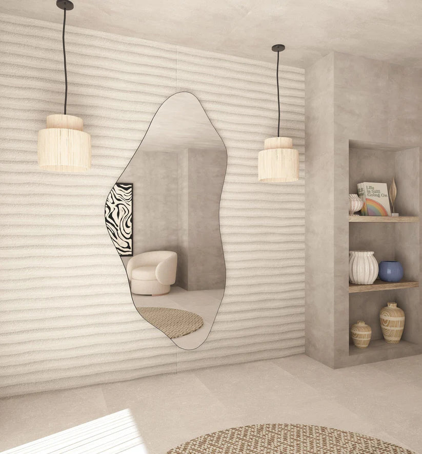 Abstract Wall Mirror in Flowing Shape Design - Image 9