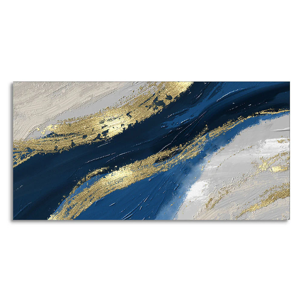 Abstract Wave Acrylic Premium Canvas Wall Painting - Image 4