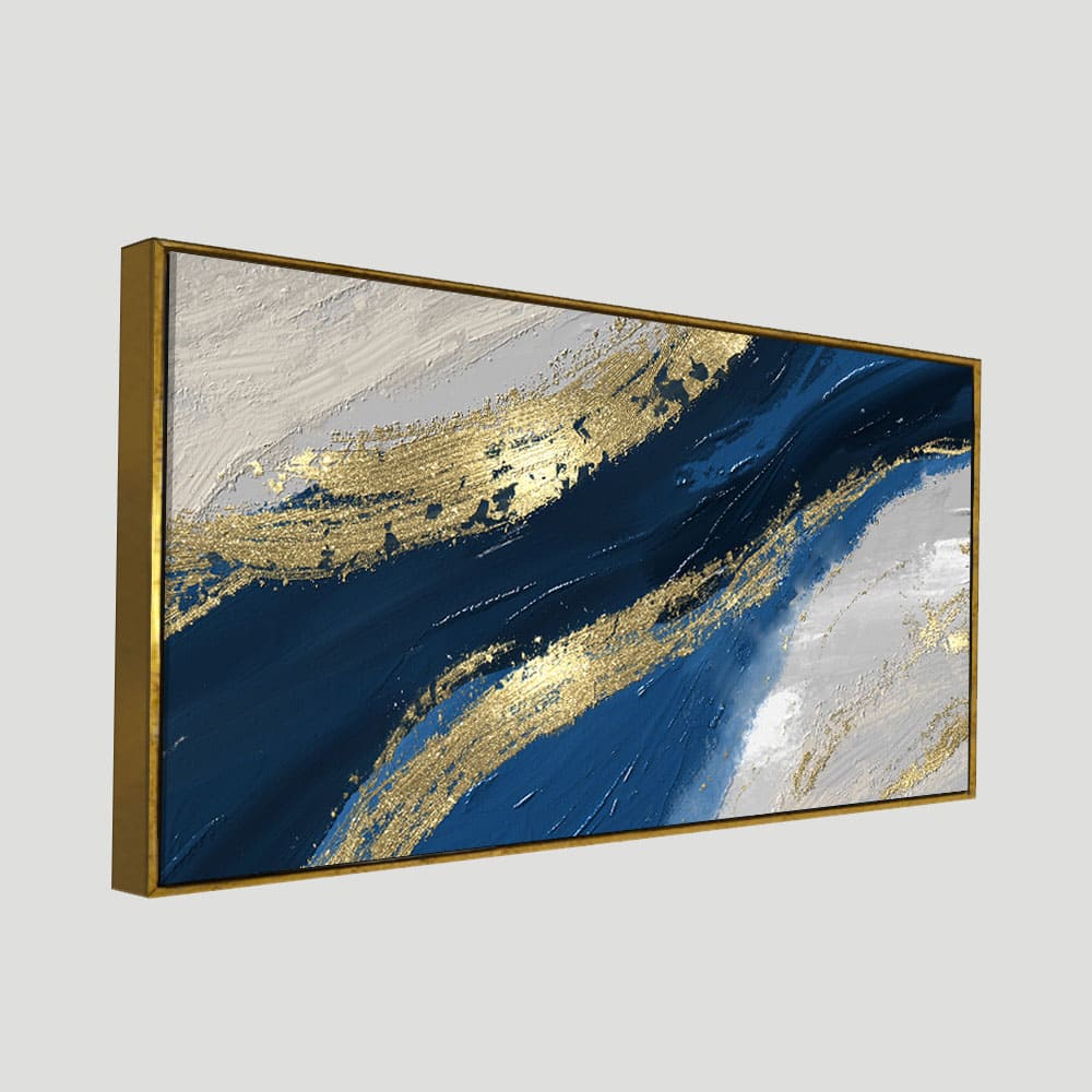 Abstract Wave Acrylic Premium Canvas Wall Painting - Image 5