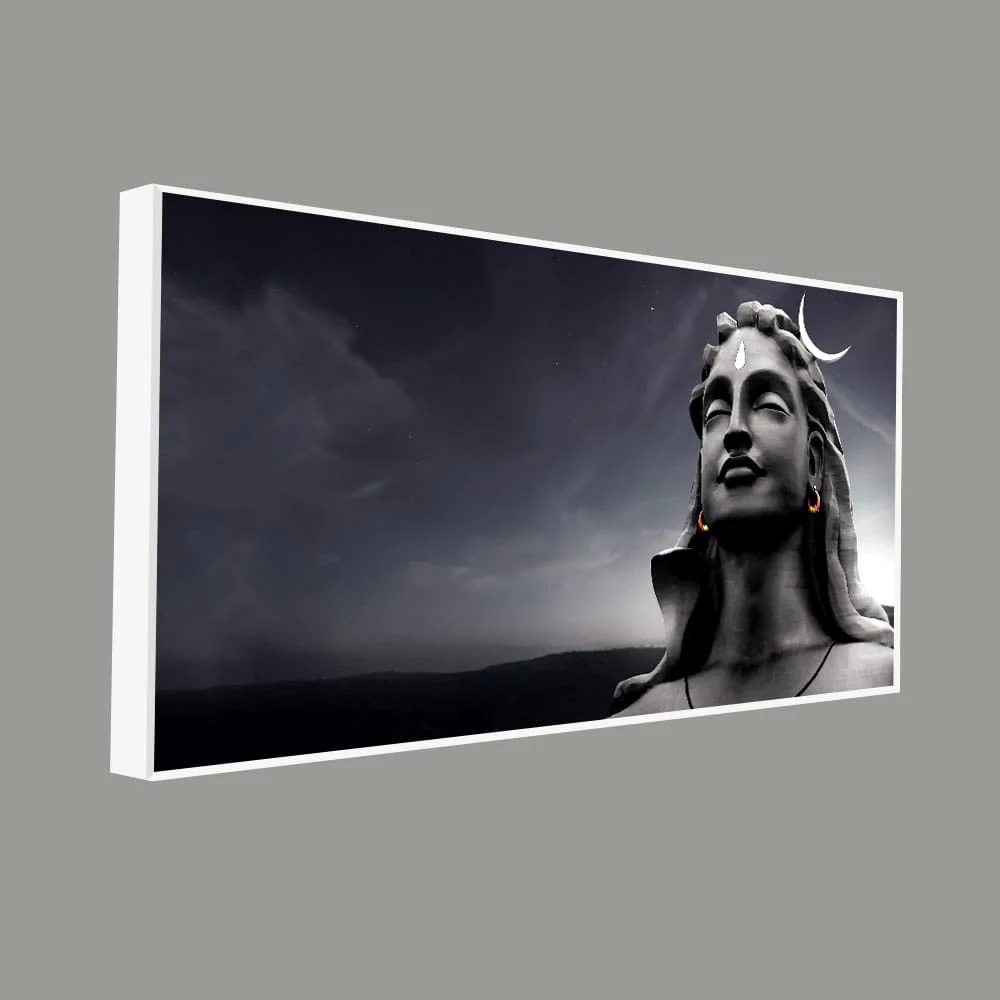 Adiyogi Shiva with Moon on the Head Wall Painting - Image 6