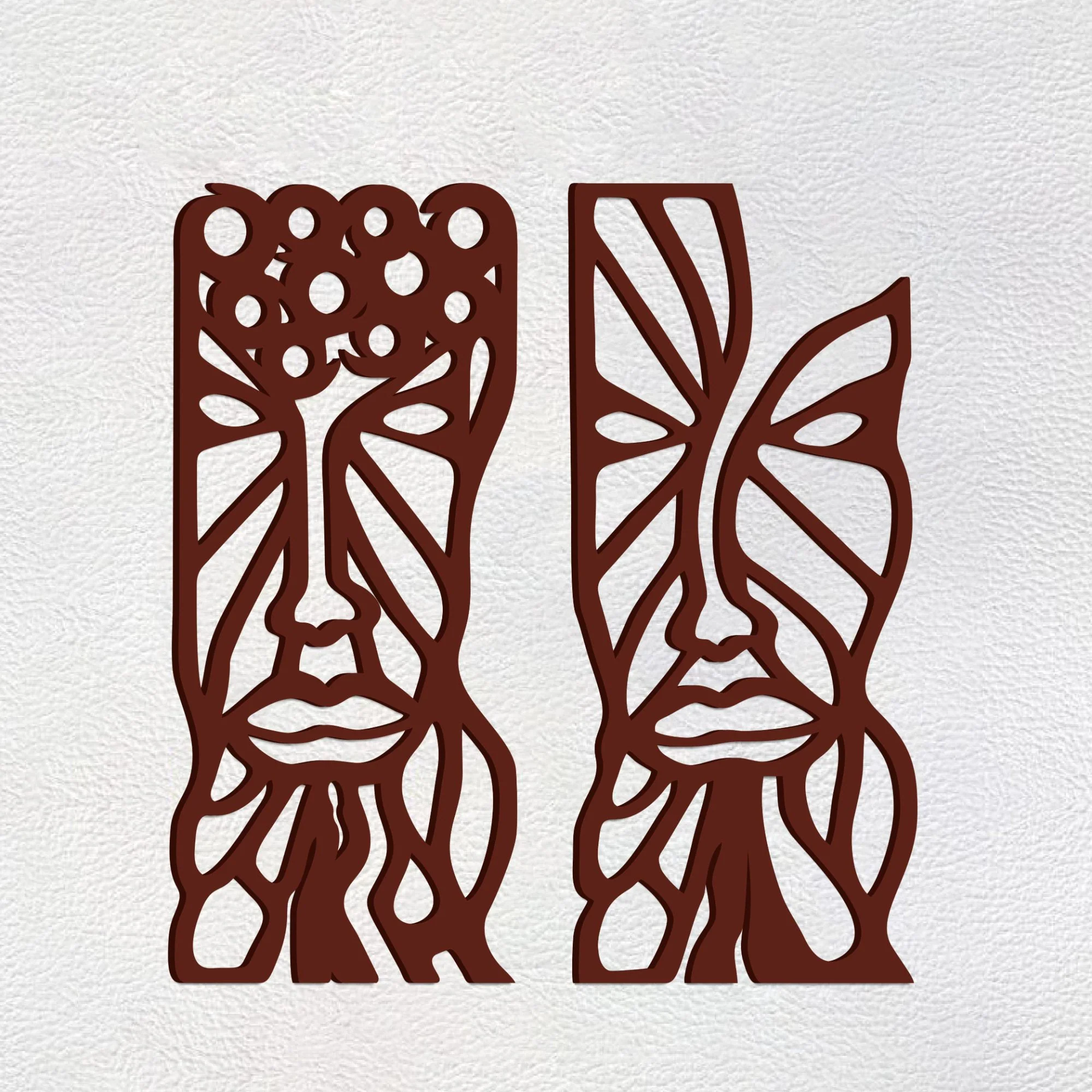 African Tribal Art Quality Wooden Wall Hanging - Image 3
