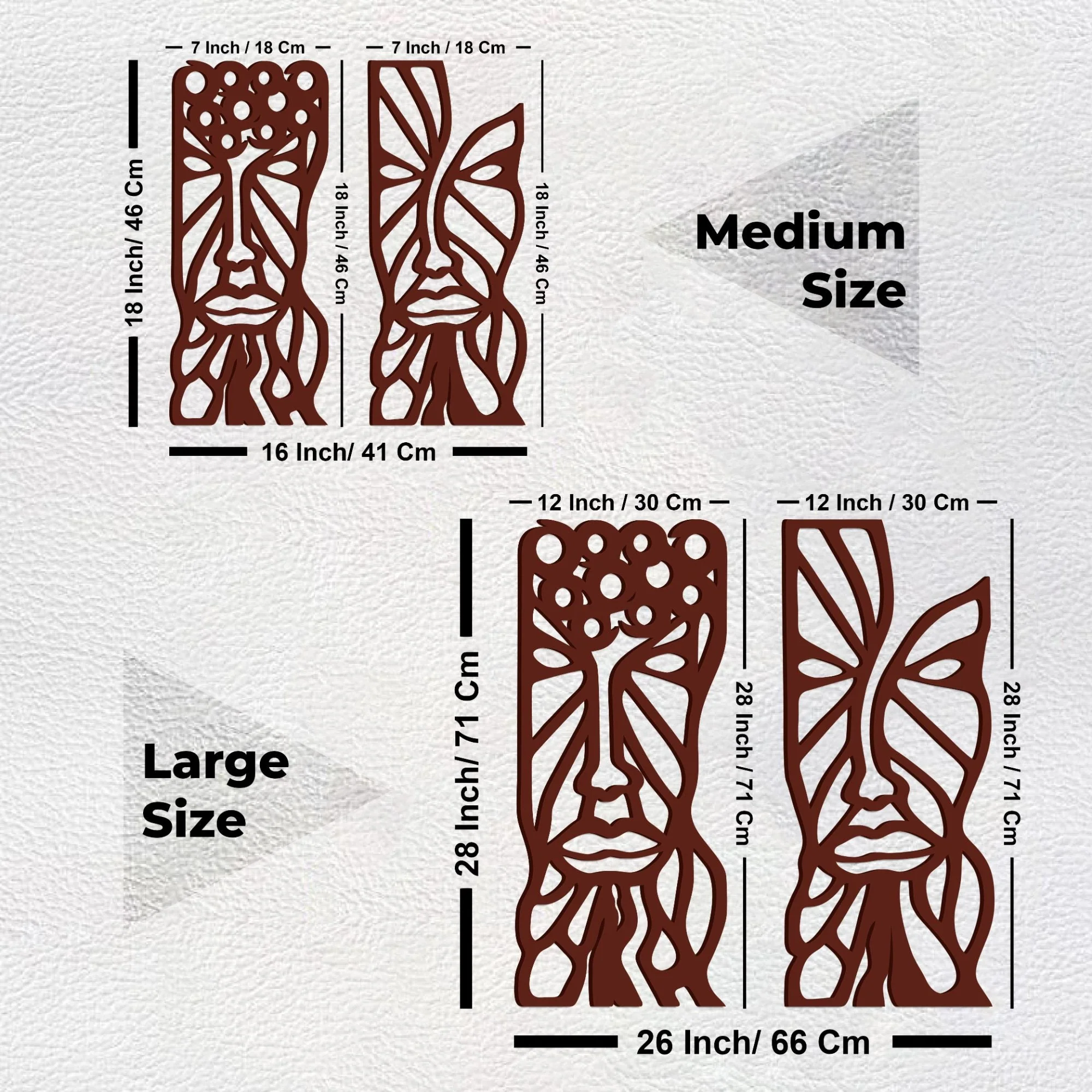 African Tribal Art Quality Wooden Wall Hanging - Image 7