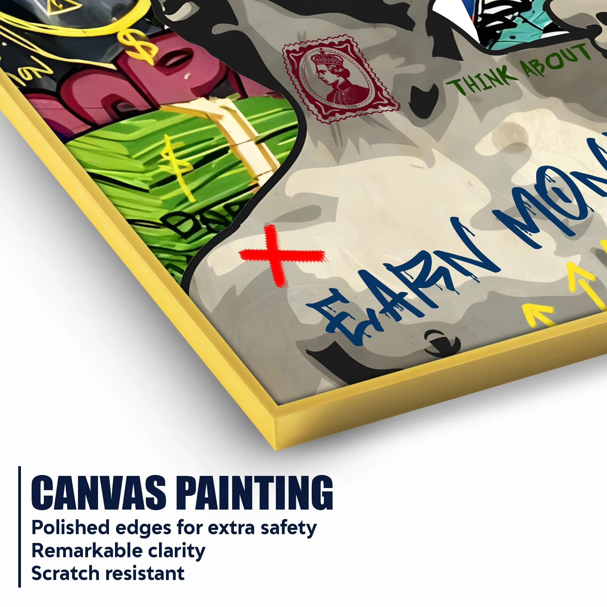 All You Care About Is Money Cotton Canvas Wall Painting - Image 4