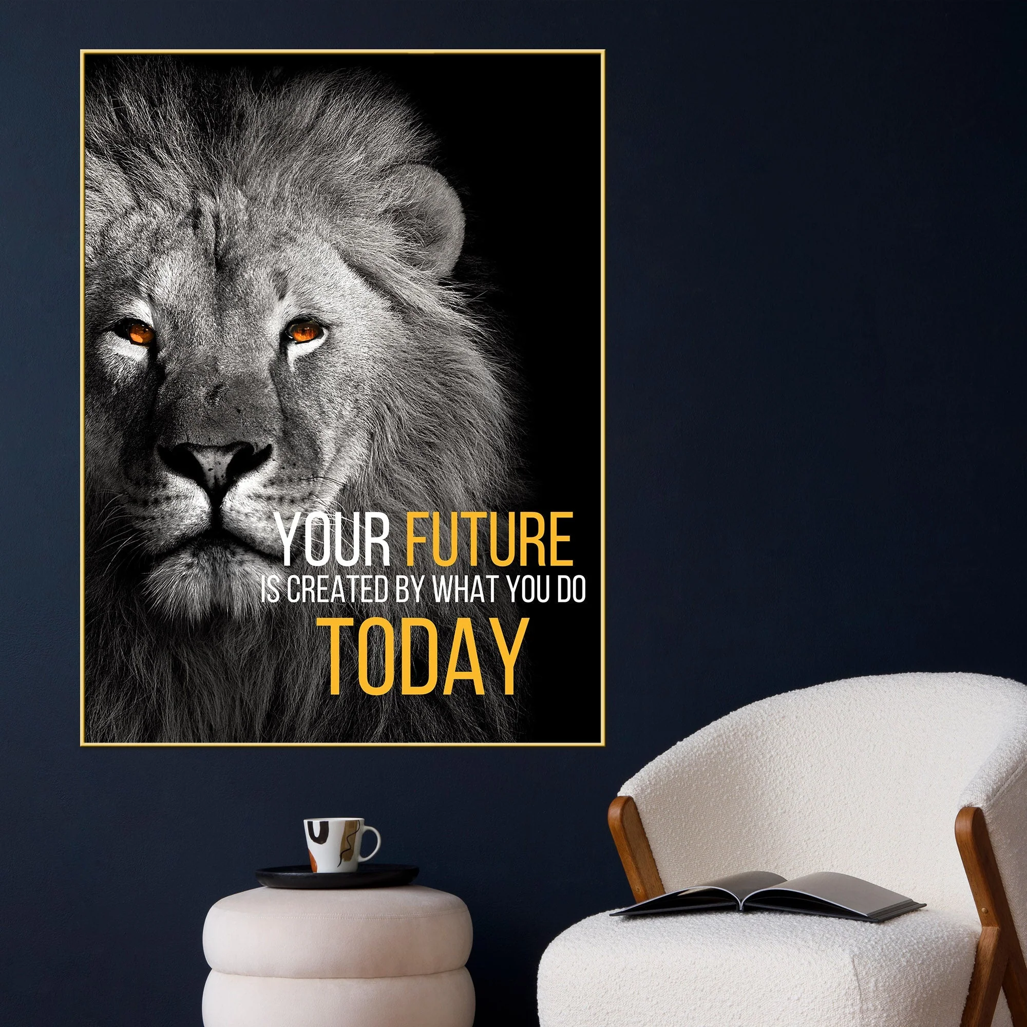 Always First Step Decide Your Last Cotton Canvas Wall Painting - Image 2