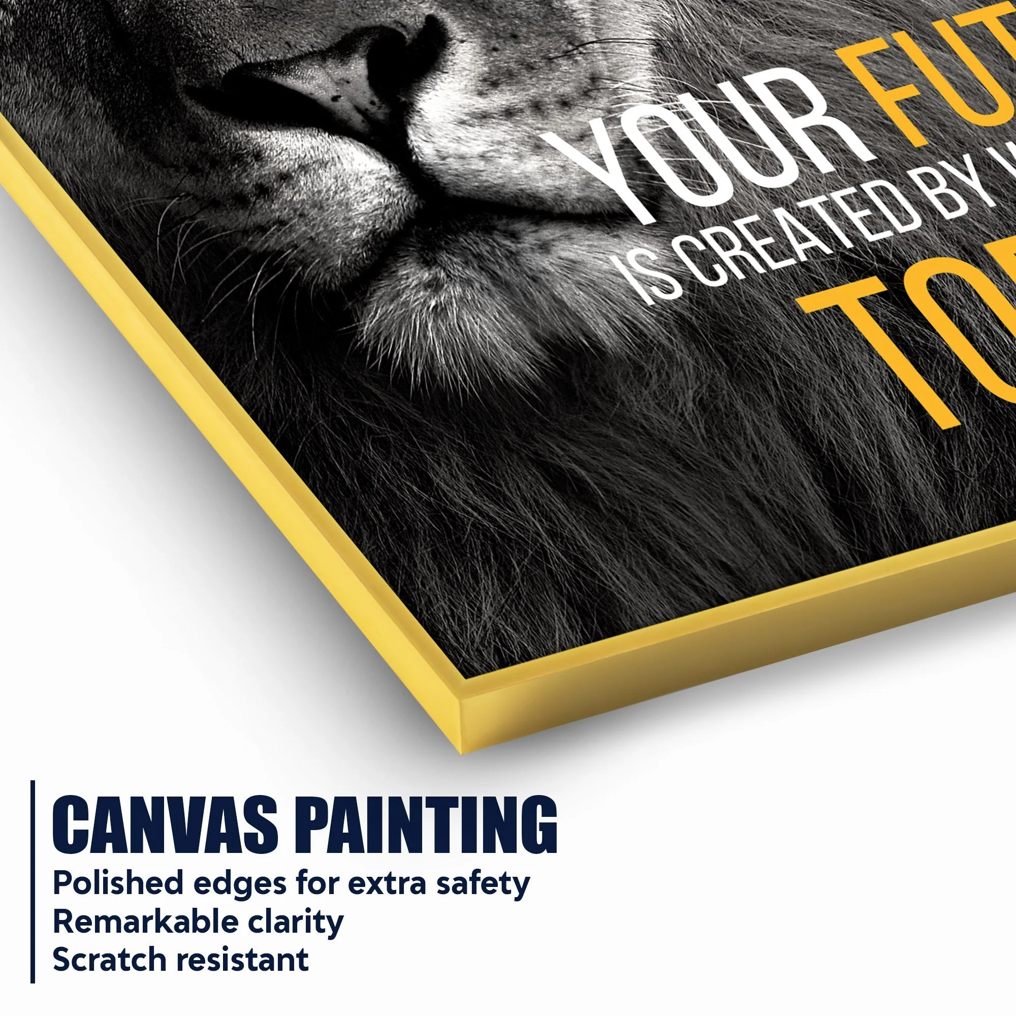 Always First Step Decide Your Last Cotton Canvas Wall Painting - Image 4