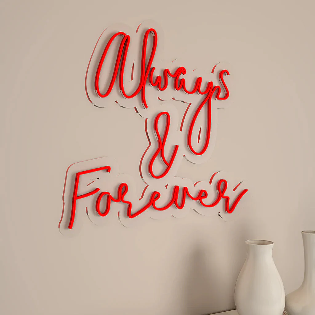 Always & Forever Text Neon LED Light - Image 9