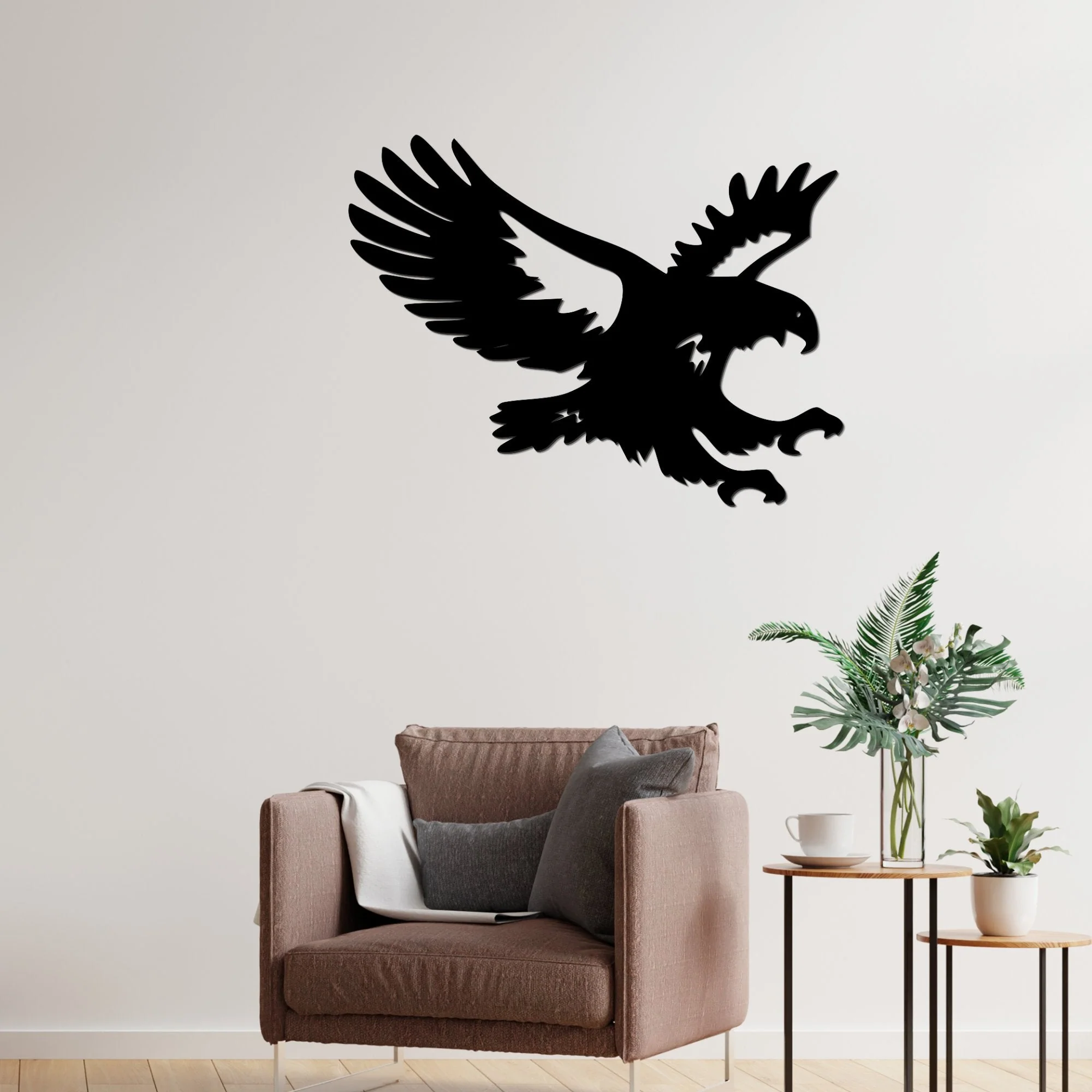 Amazing Black Eagle Design Premium Quality Wooden Wall Hanging - Image 3